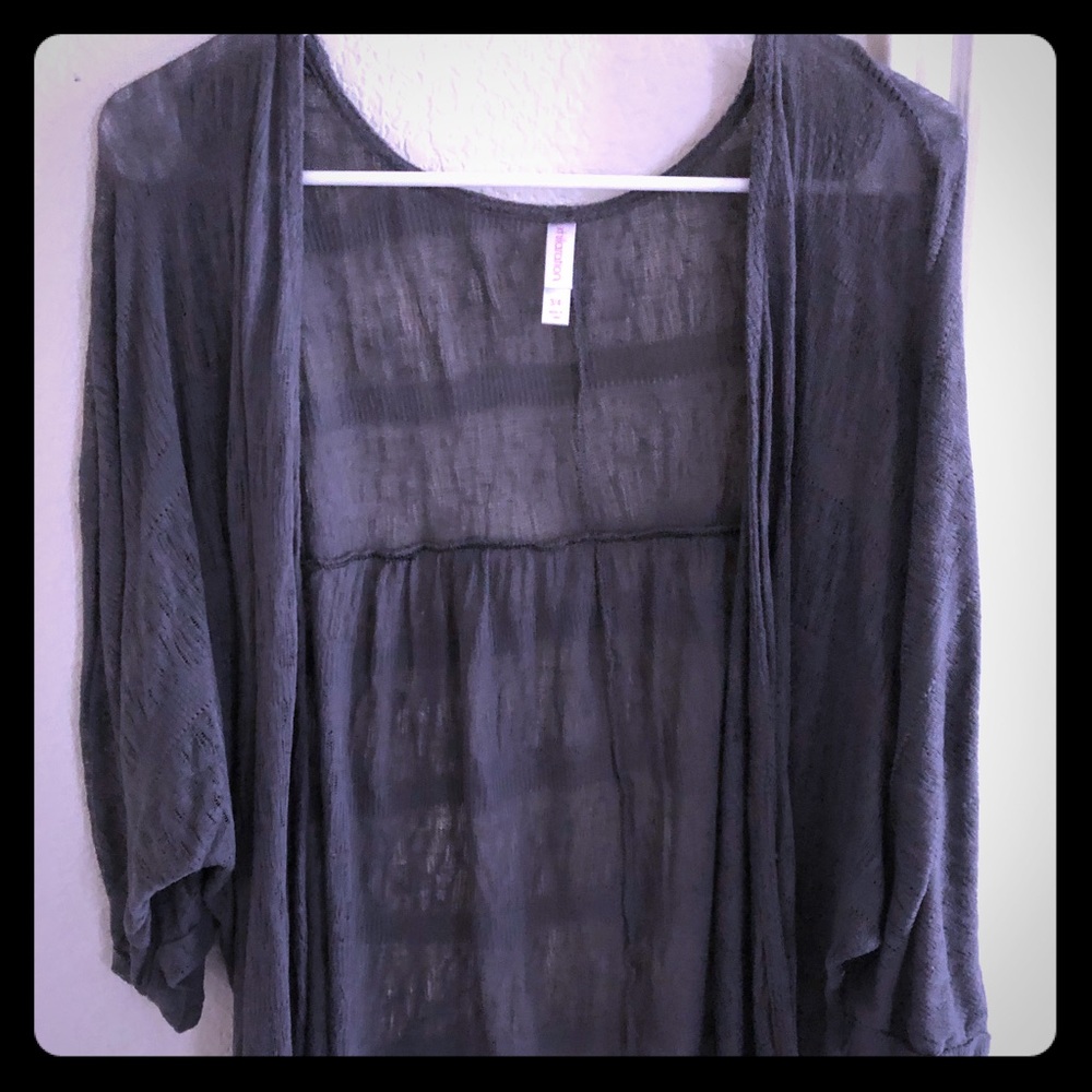 Gray Shawl or Cover Up